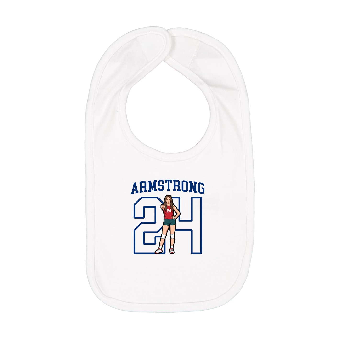 Infant Bib — Shirsey in White