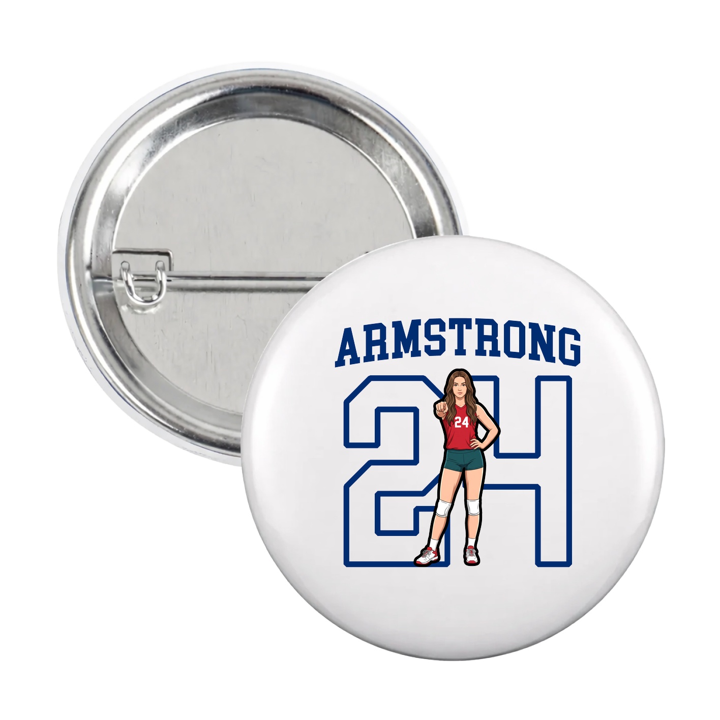 Game Day Button — Shirsey in White