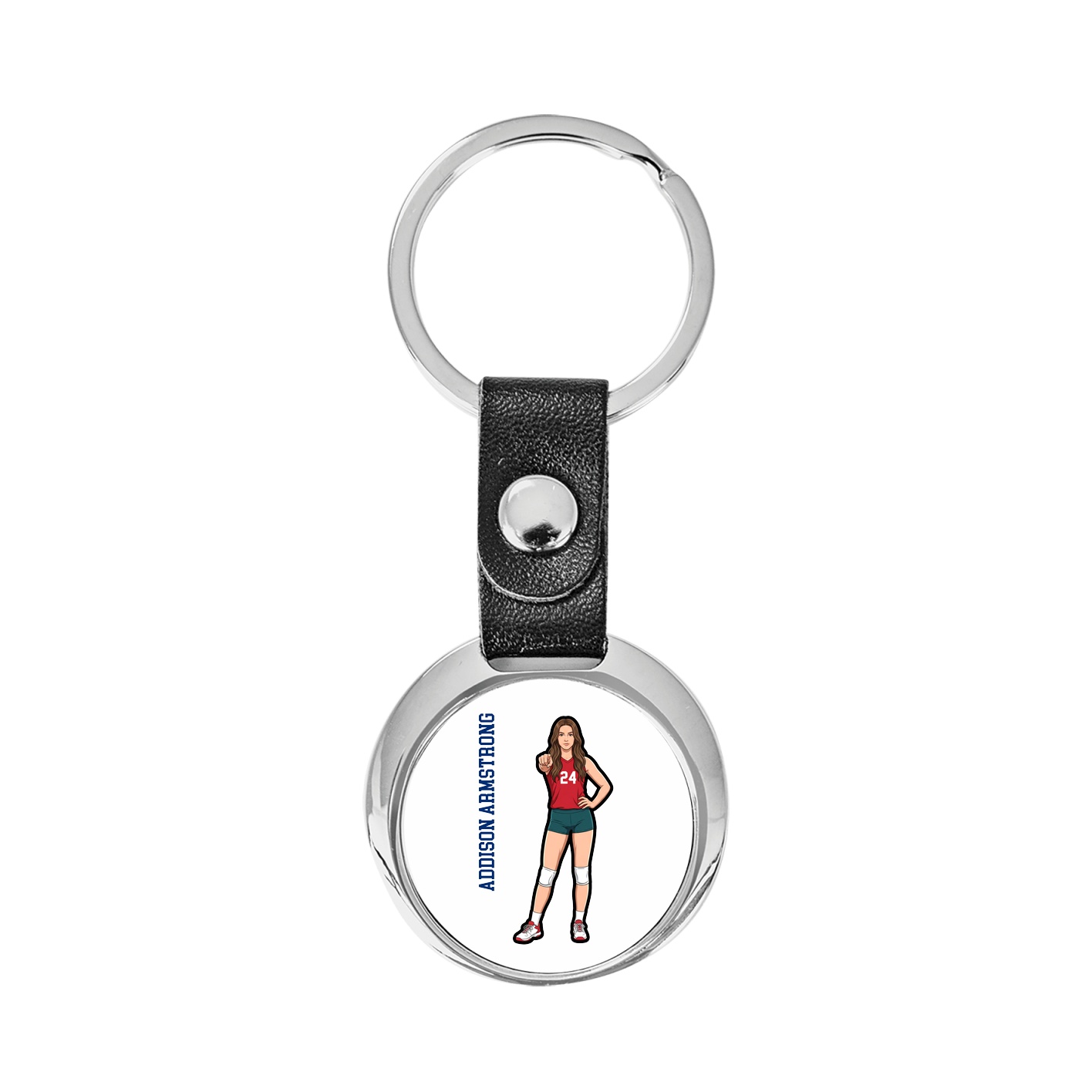 Key Chain — Name Vertical in Classic