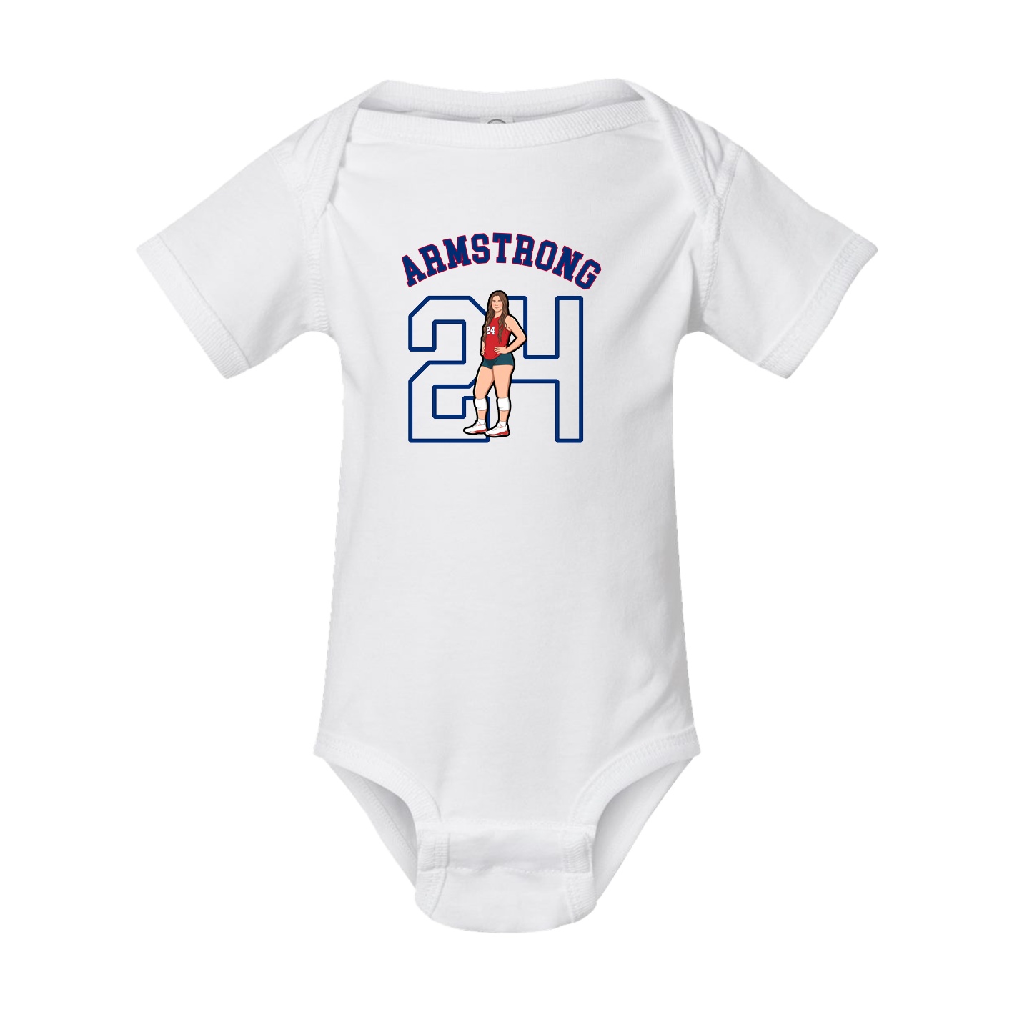 Baby Onesie — Shirsey Arch in White