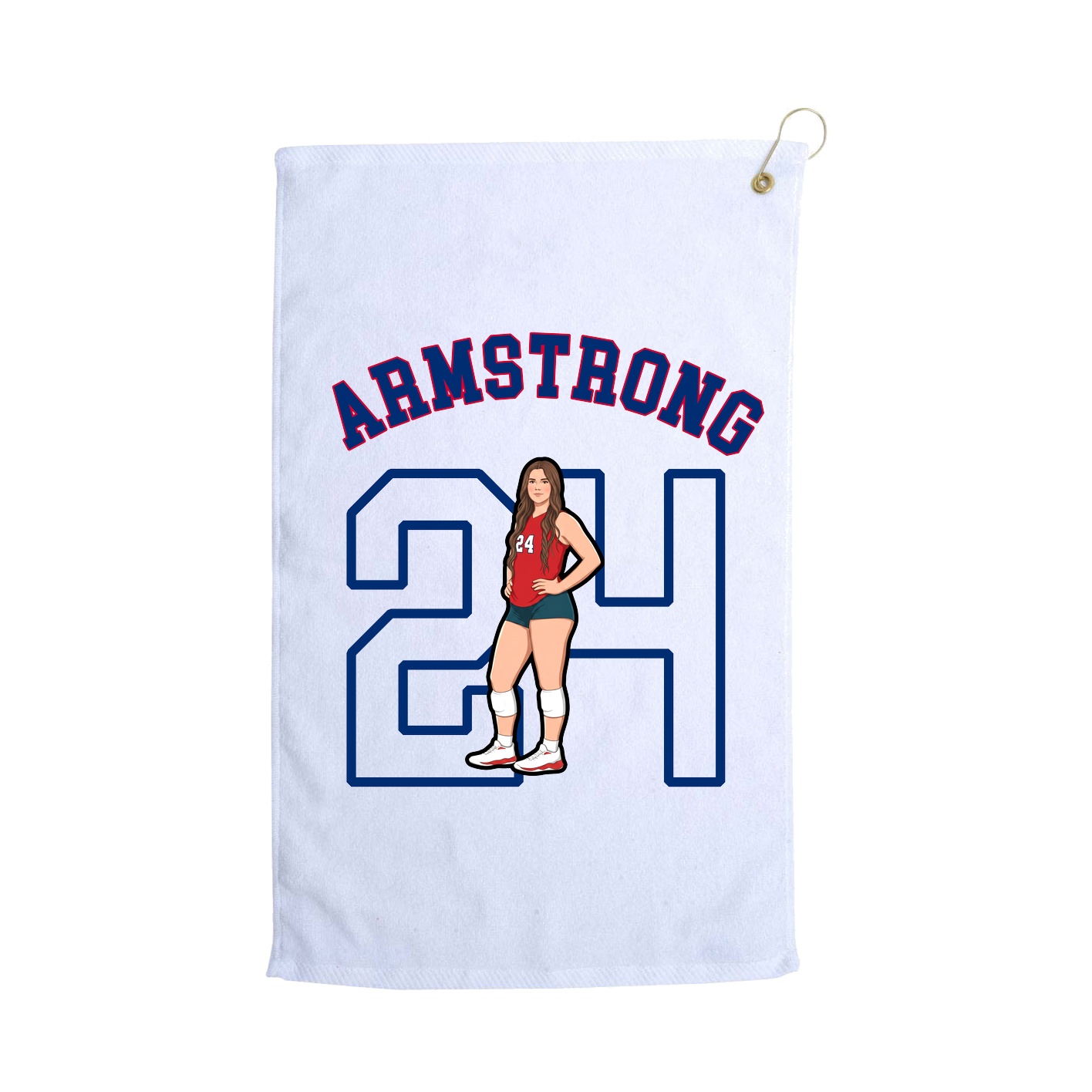 Golf Towel — Shirsey Arch in White