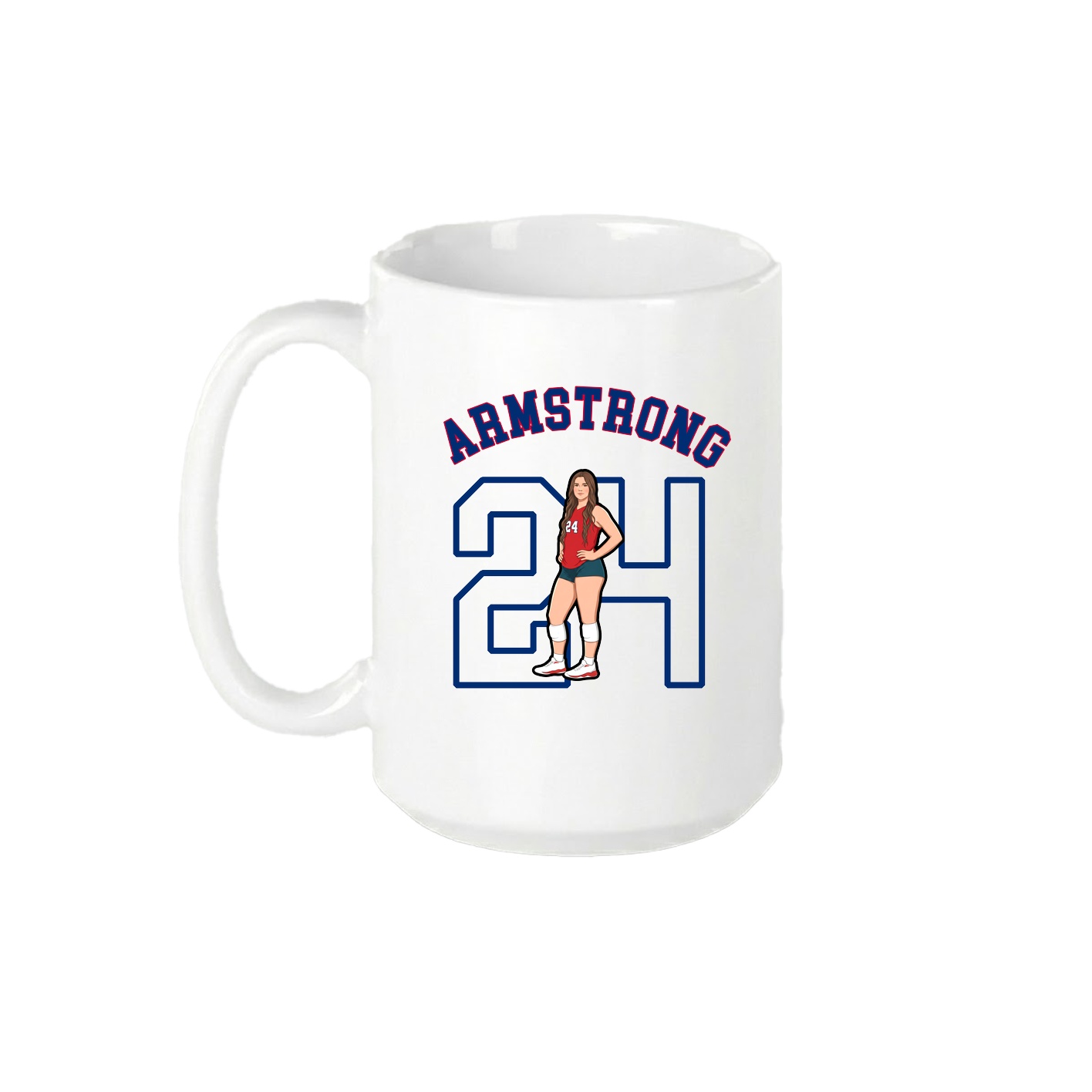 15oz Coffee Mug — Shirsey Arch in White