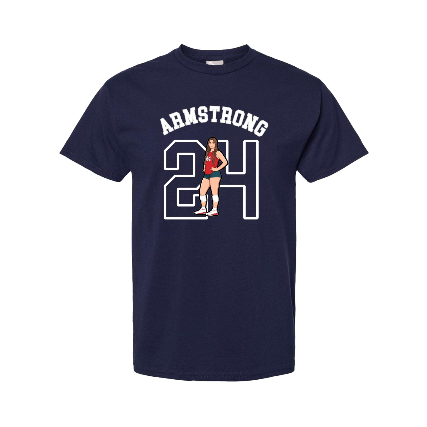Youth Tee — Shirsey Arch in Navy