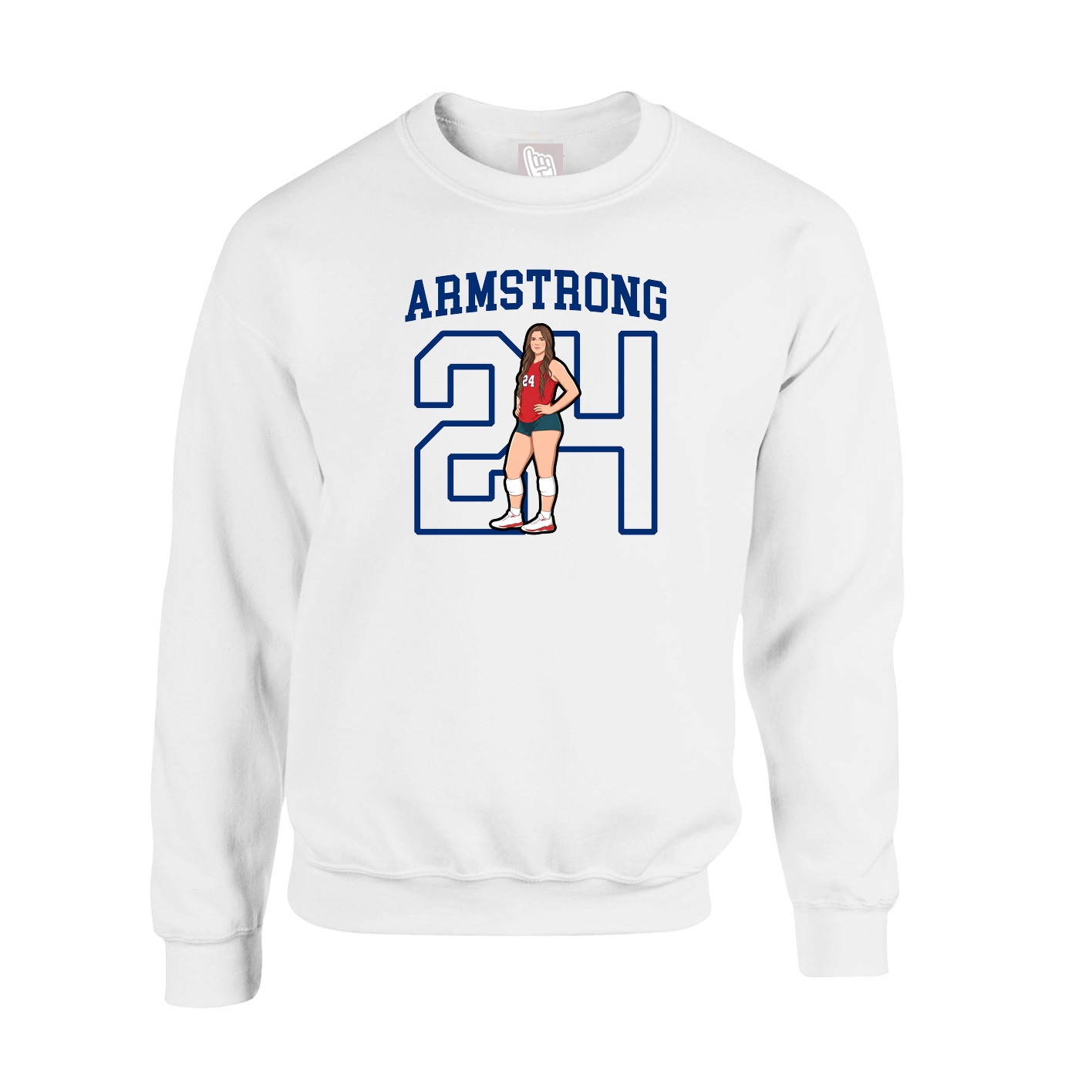 Fleece Crew — Shirsey in White