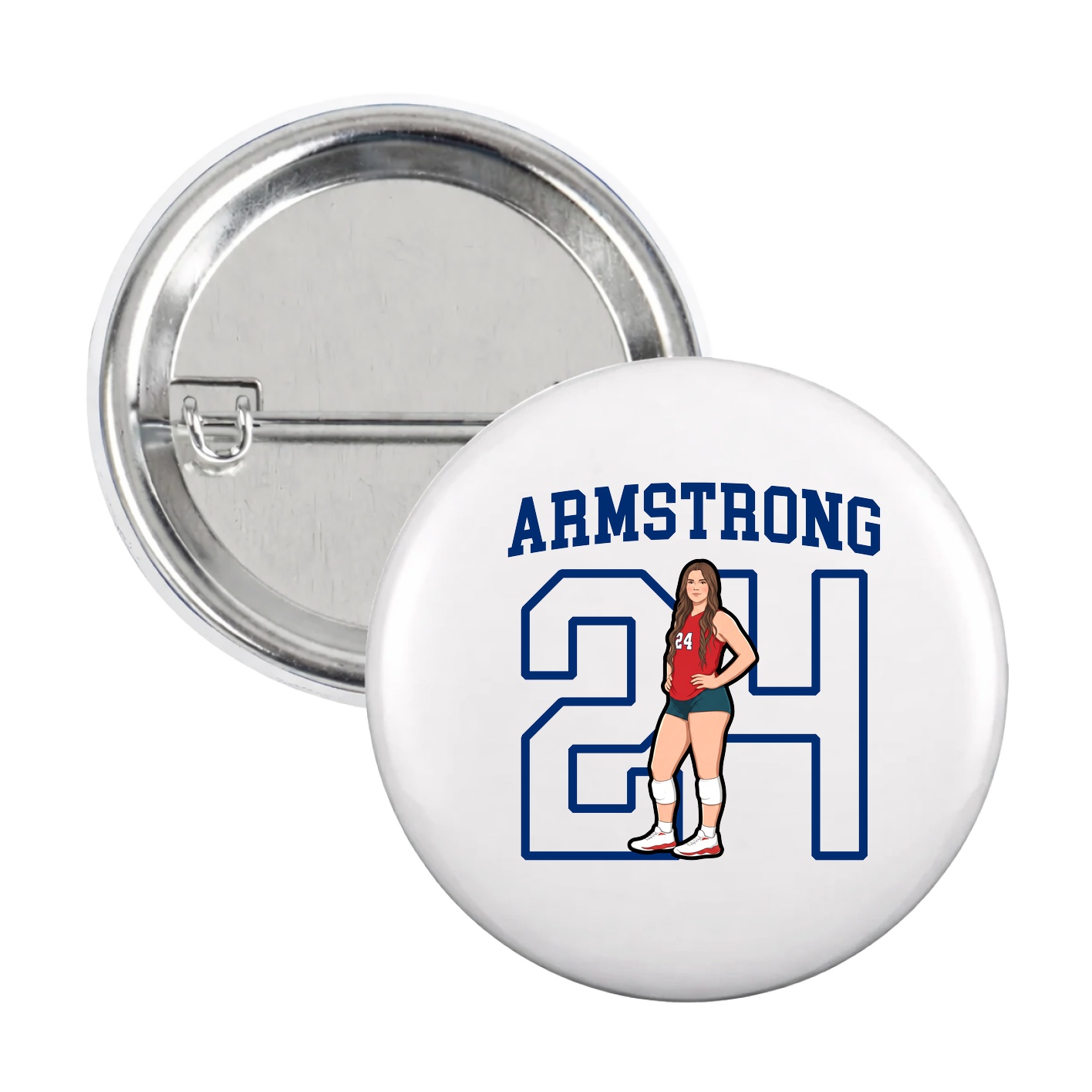Game Day Button — Shirsey in White
