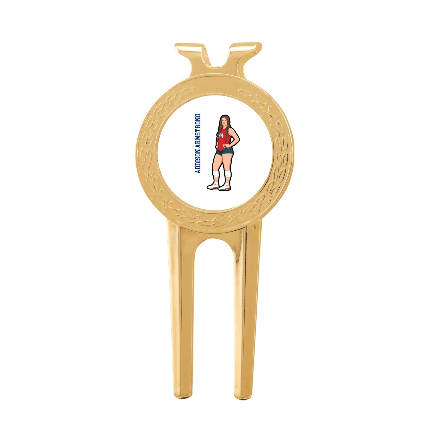 Divot Tool with Ball Marker — Name Vertical in Classic