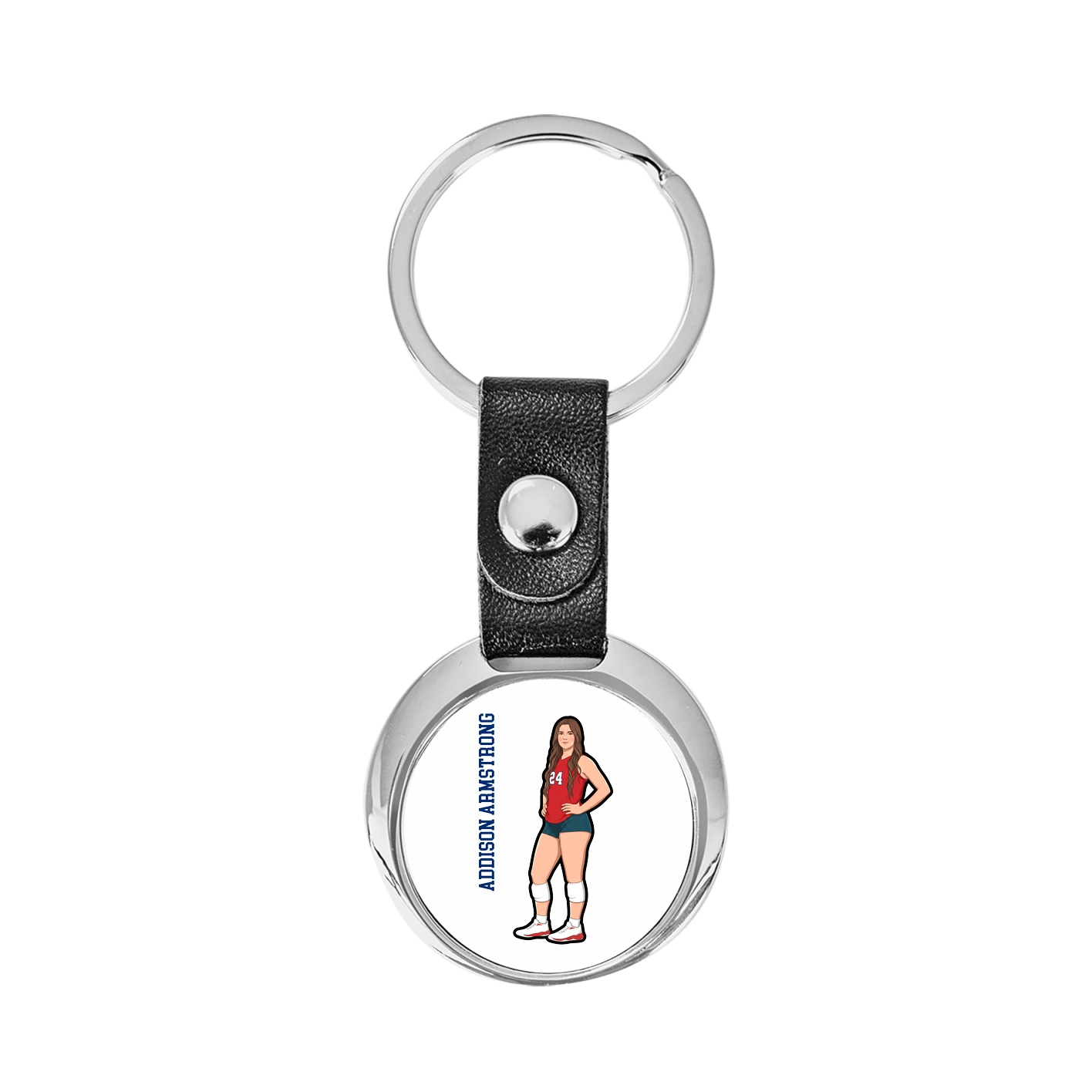 Key Chain — Name Vertical in Classic