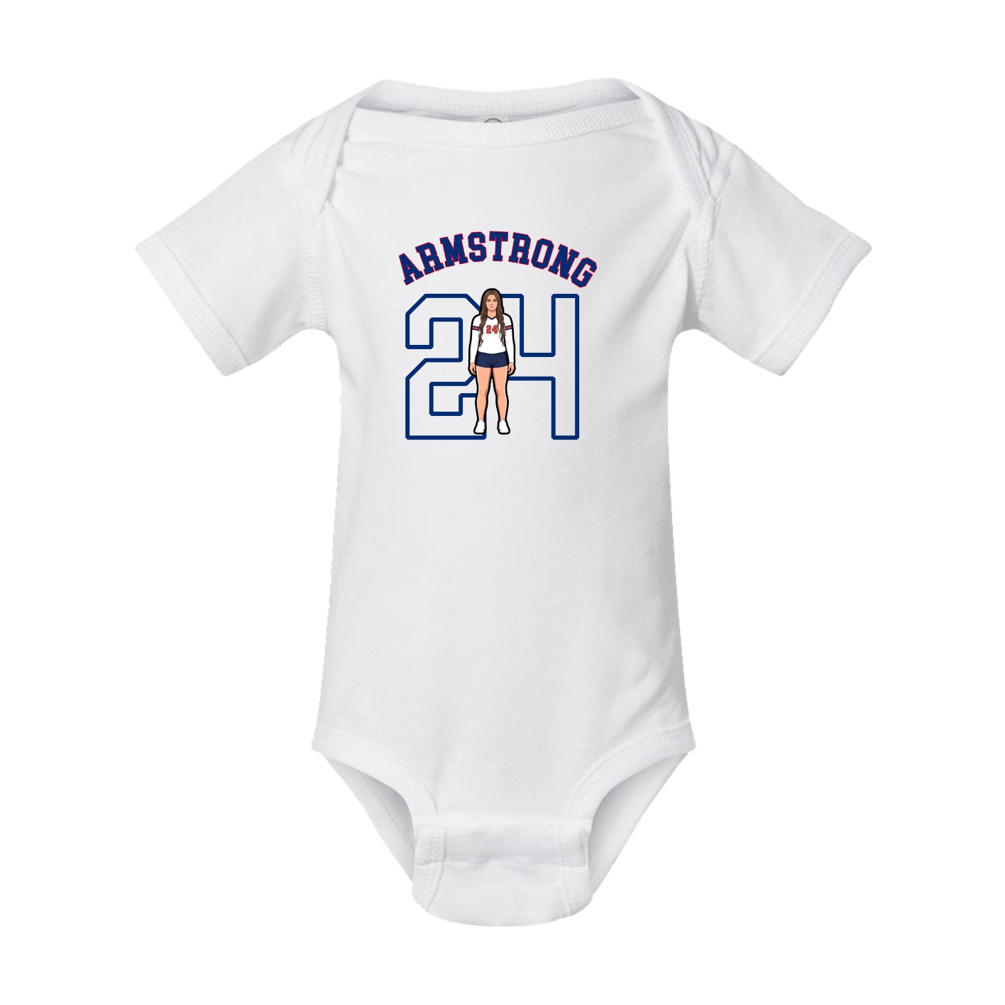 Baby Onesie — Shirsey Arch in White