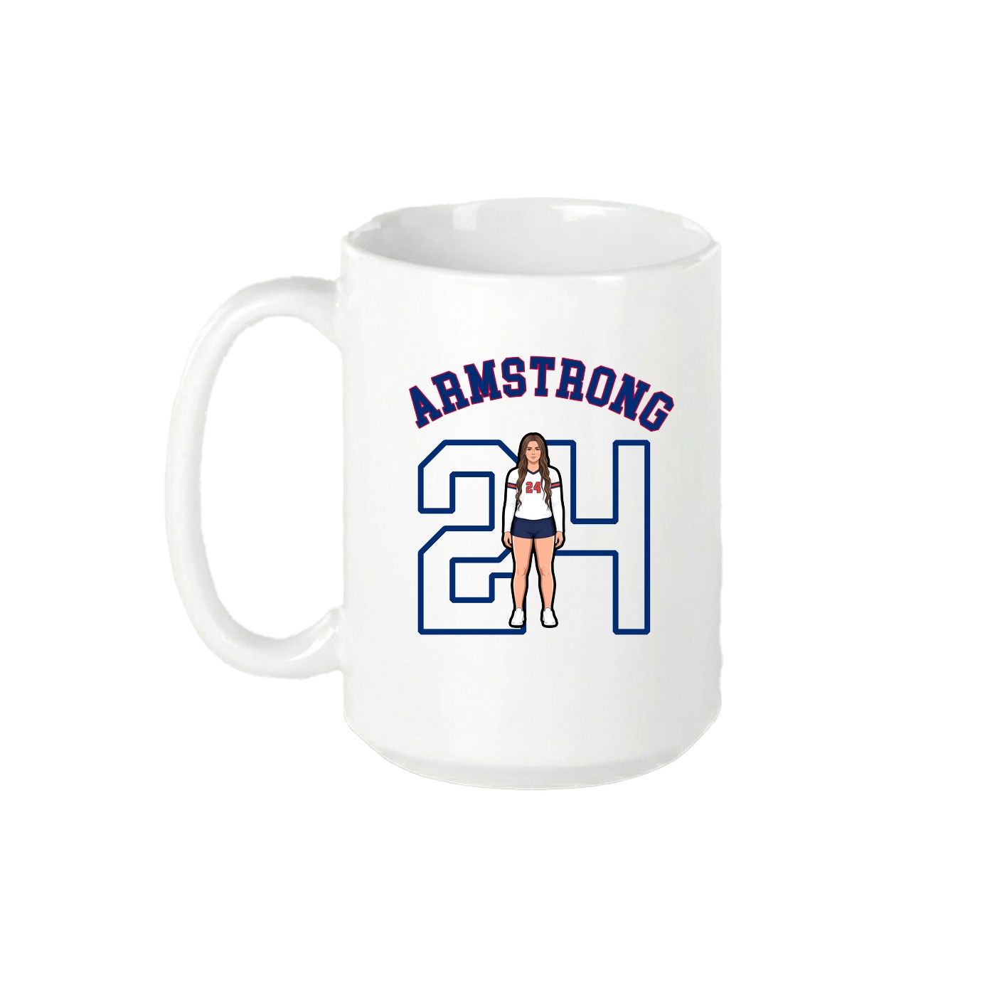 15oz Coffee Mug — Shirsey Arch in White