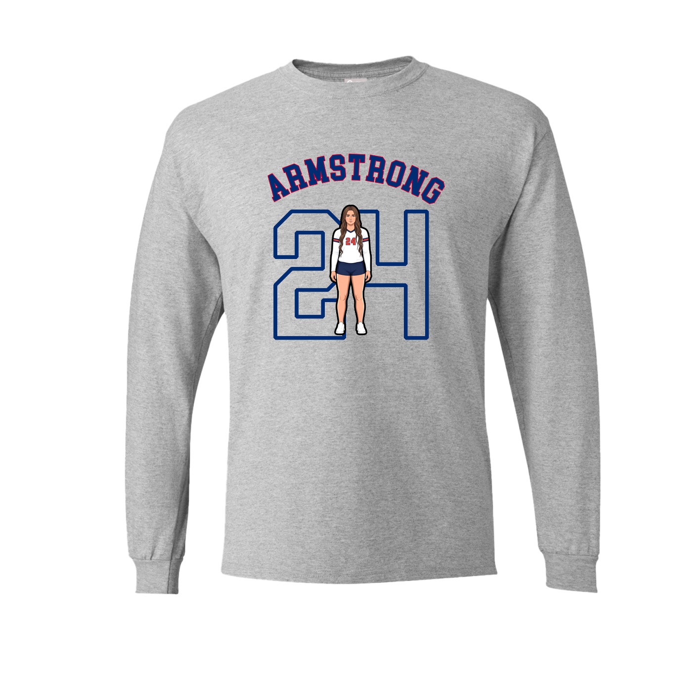 Long Sleeve Tee — Shirsey Arch in Grey