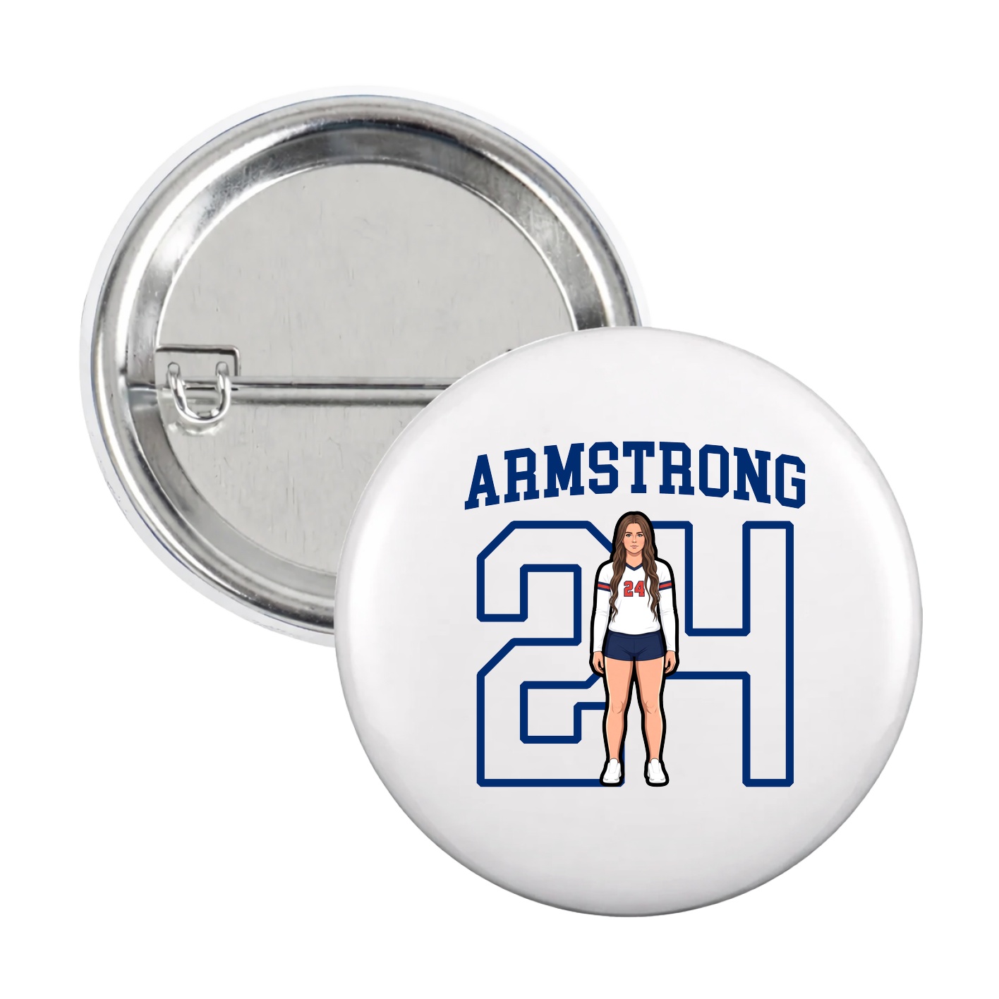 Game Day Button — Shirsey in White