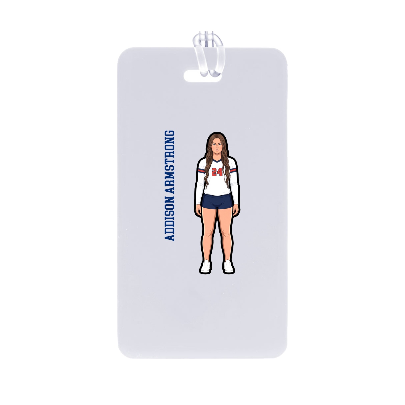 Bag Tag — Name Vertical in Classic