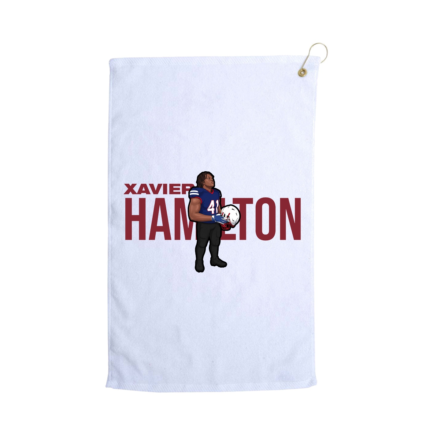 Golf Towel — Player Name in White