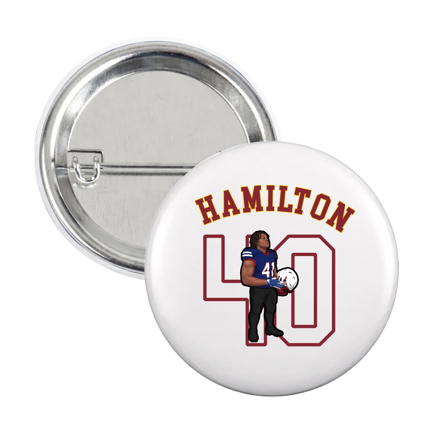 Game Day Button — Shirsey Arch in White