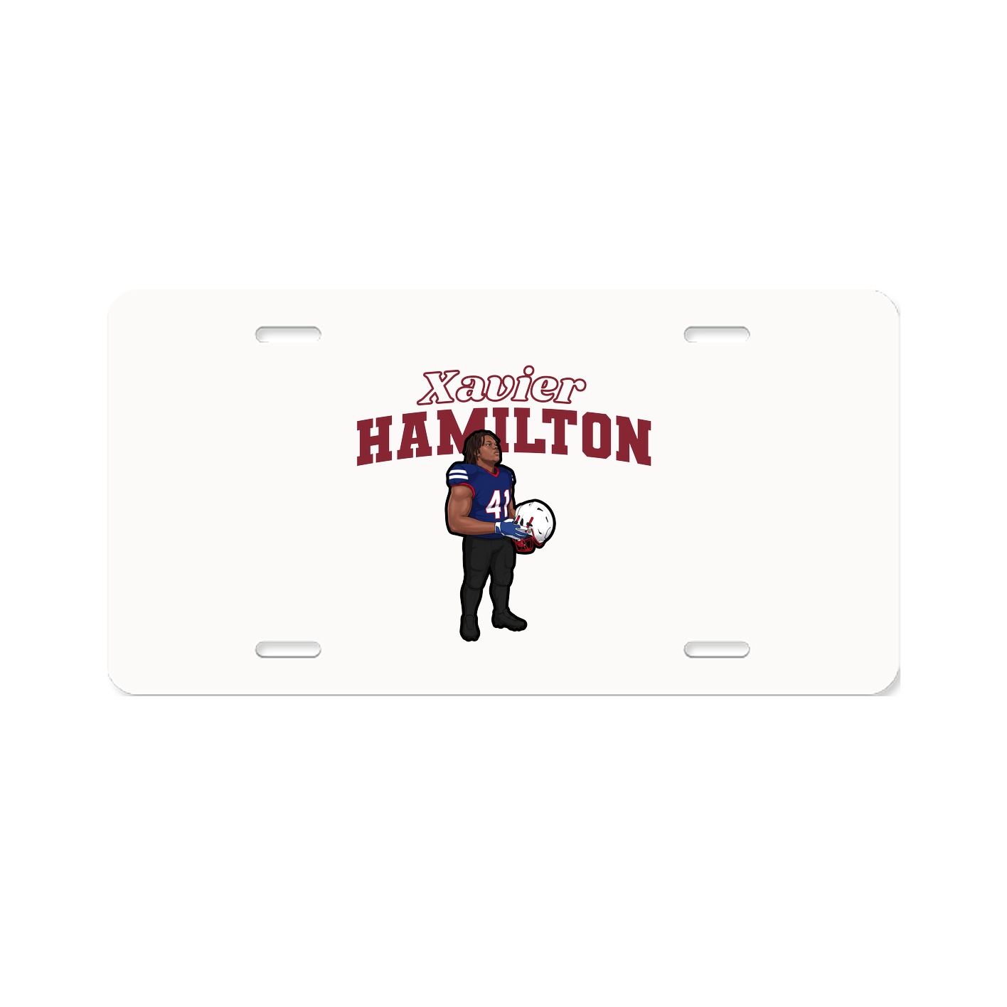 License Plate — Name Arch in Classic