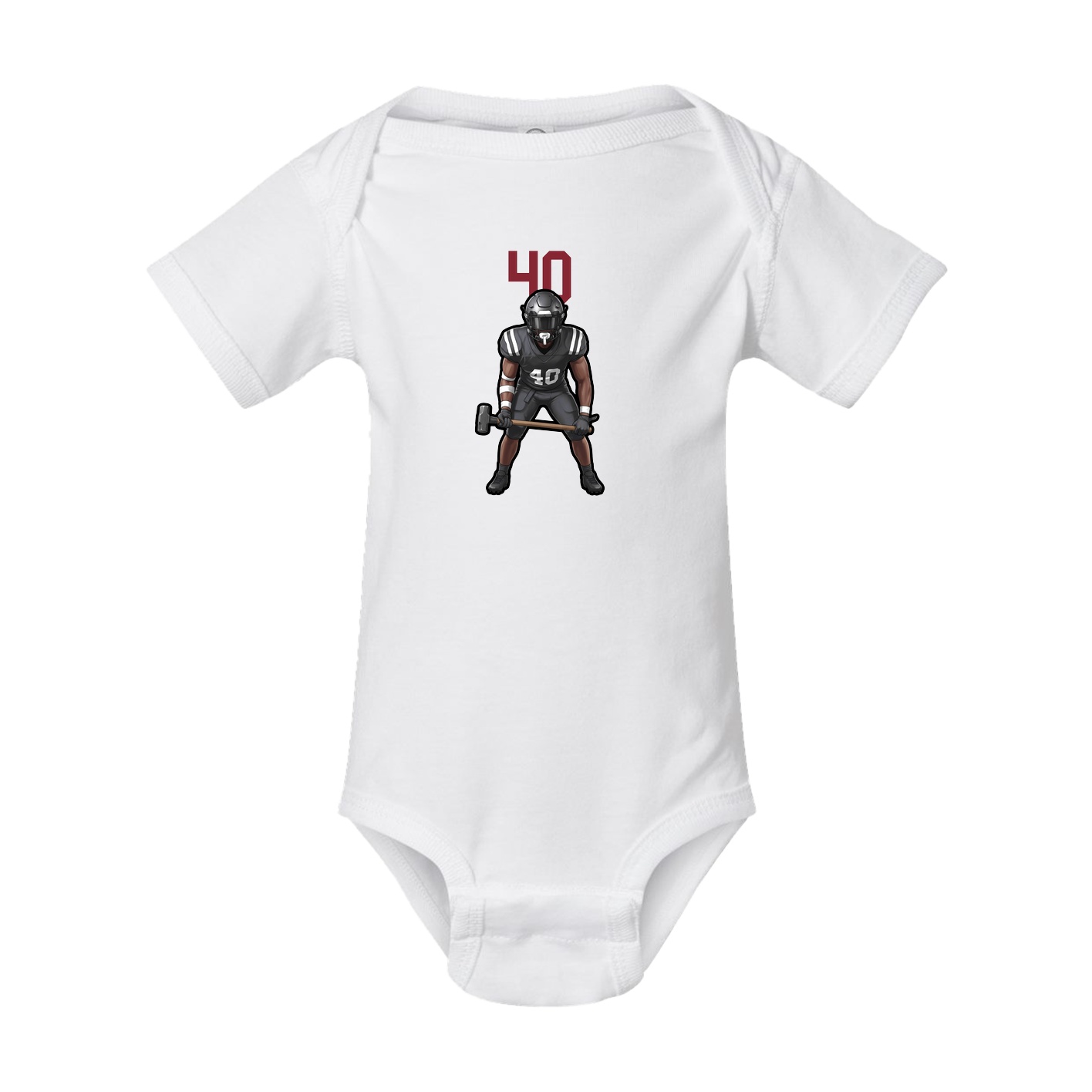 Baby Onesie — Number Top in White