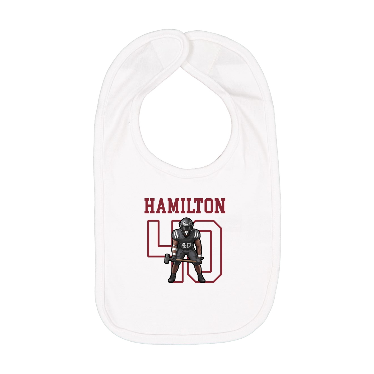 Infant Bib — Shirsey in White