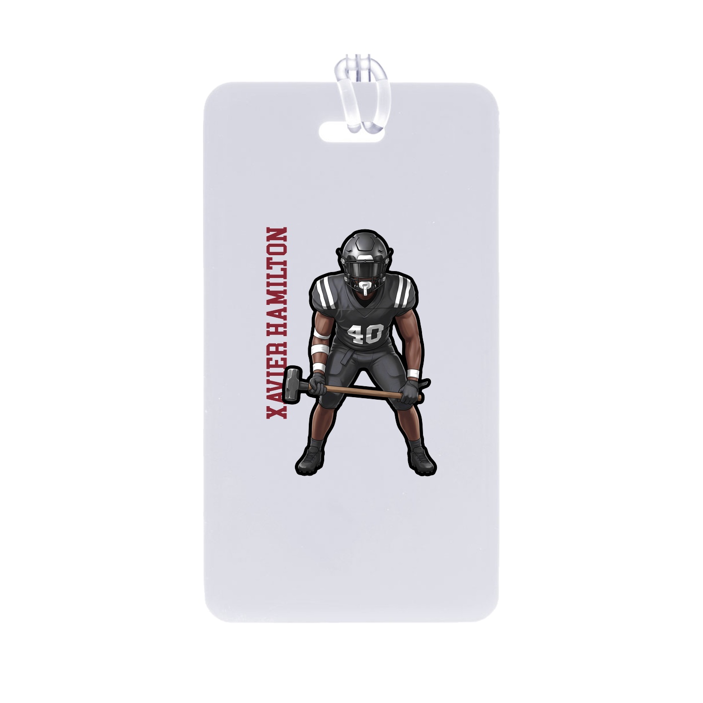 Bag Tag — Name Vertical in Classic
