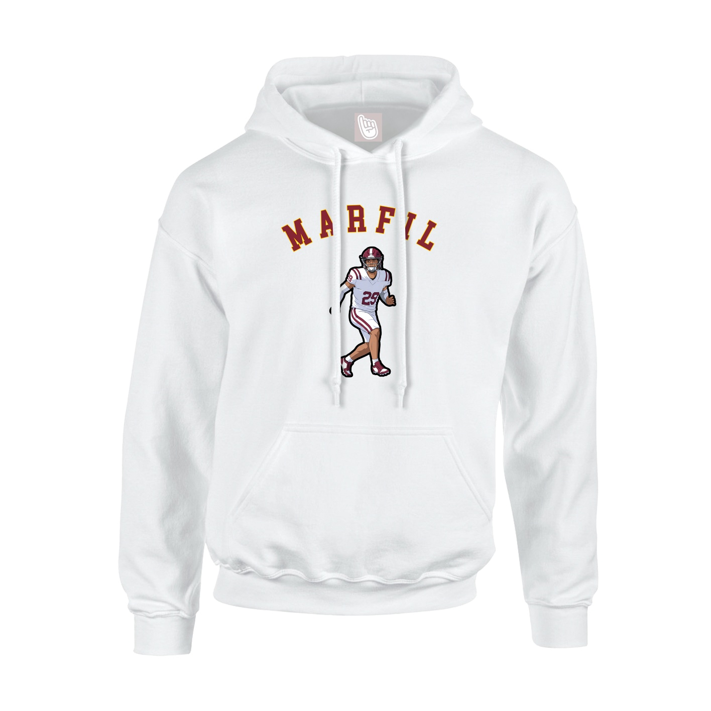 Hoodie — Shirsey Arch in White