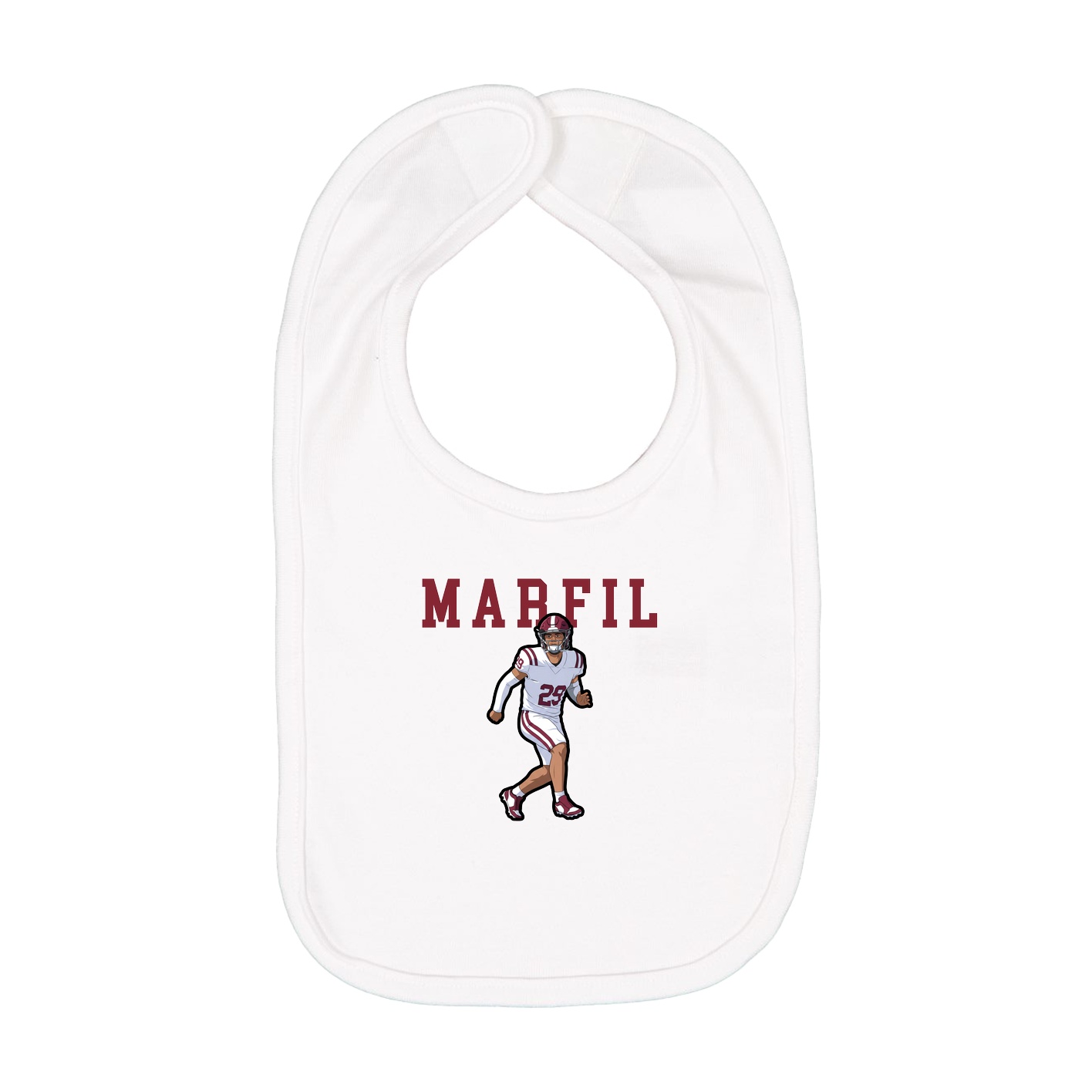 Infant Bib — Shirsey in White