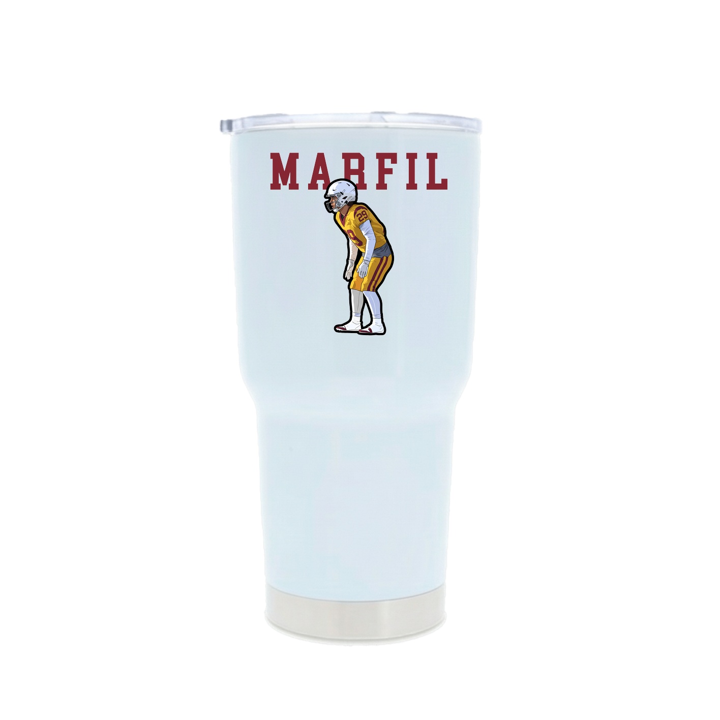 30oz Stainless Steel Tumbler — Shirsey in White