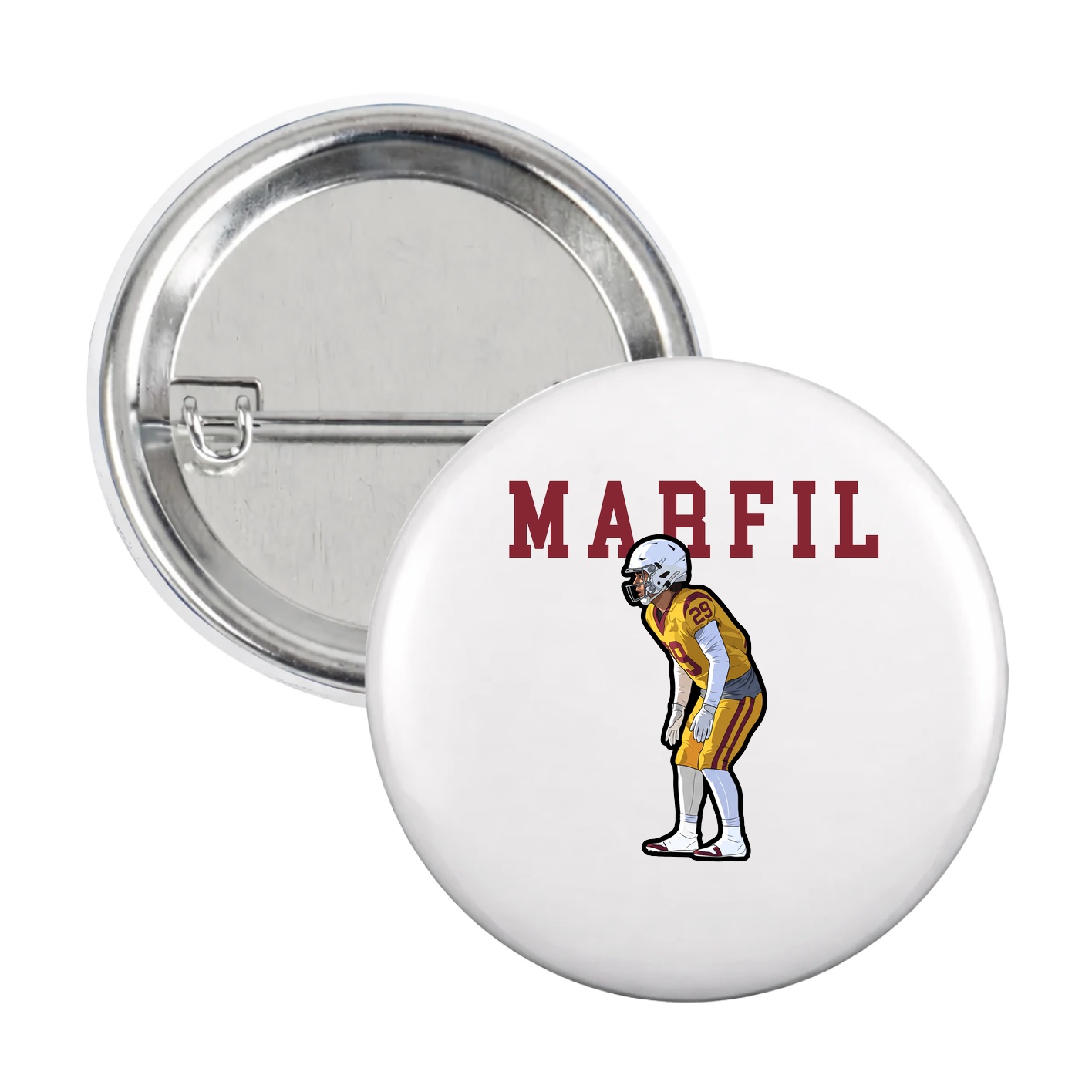 Game Day Button — Shirsey in White