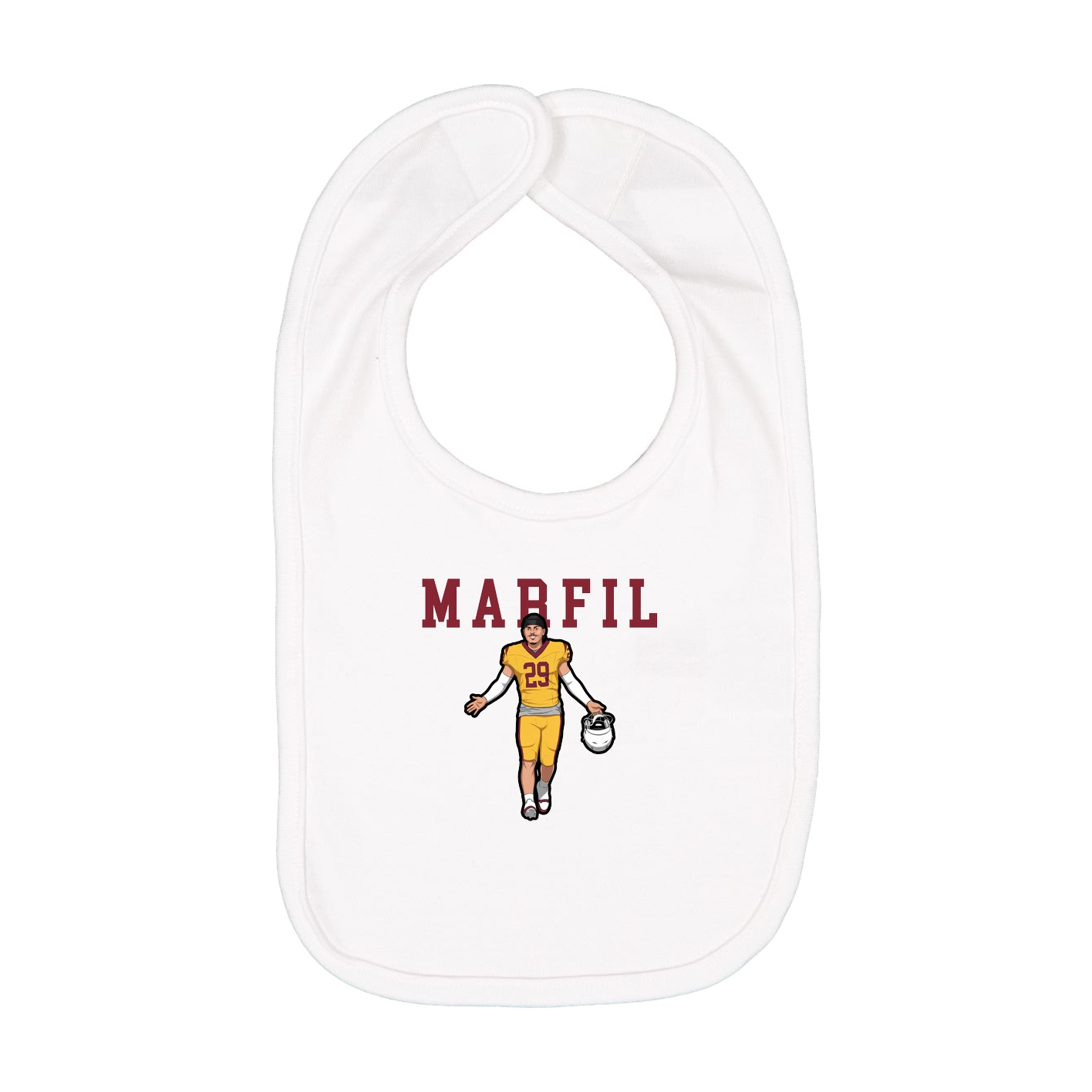 Infant Bib — Shirsey in White