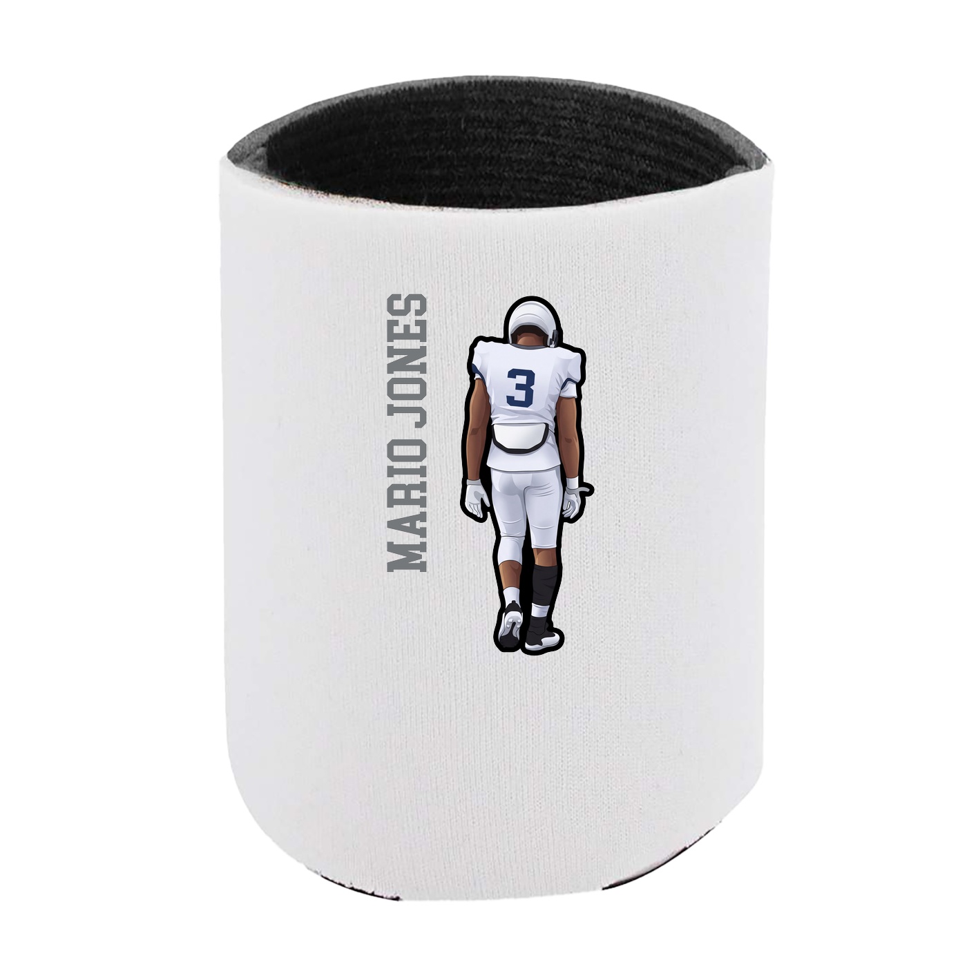 Can Holder — Name Vertical in White
