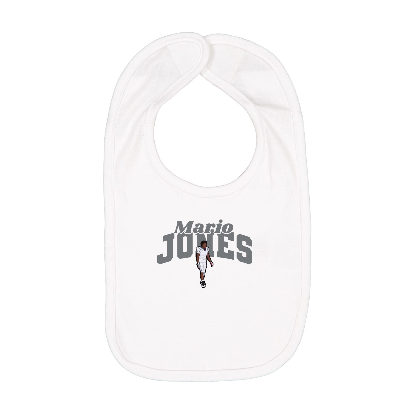 Infant Bib — Signature Arch in White