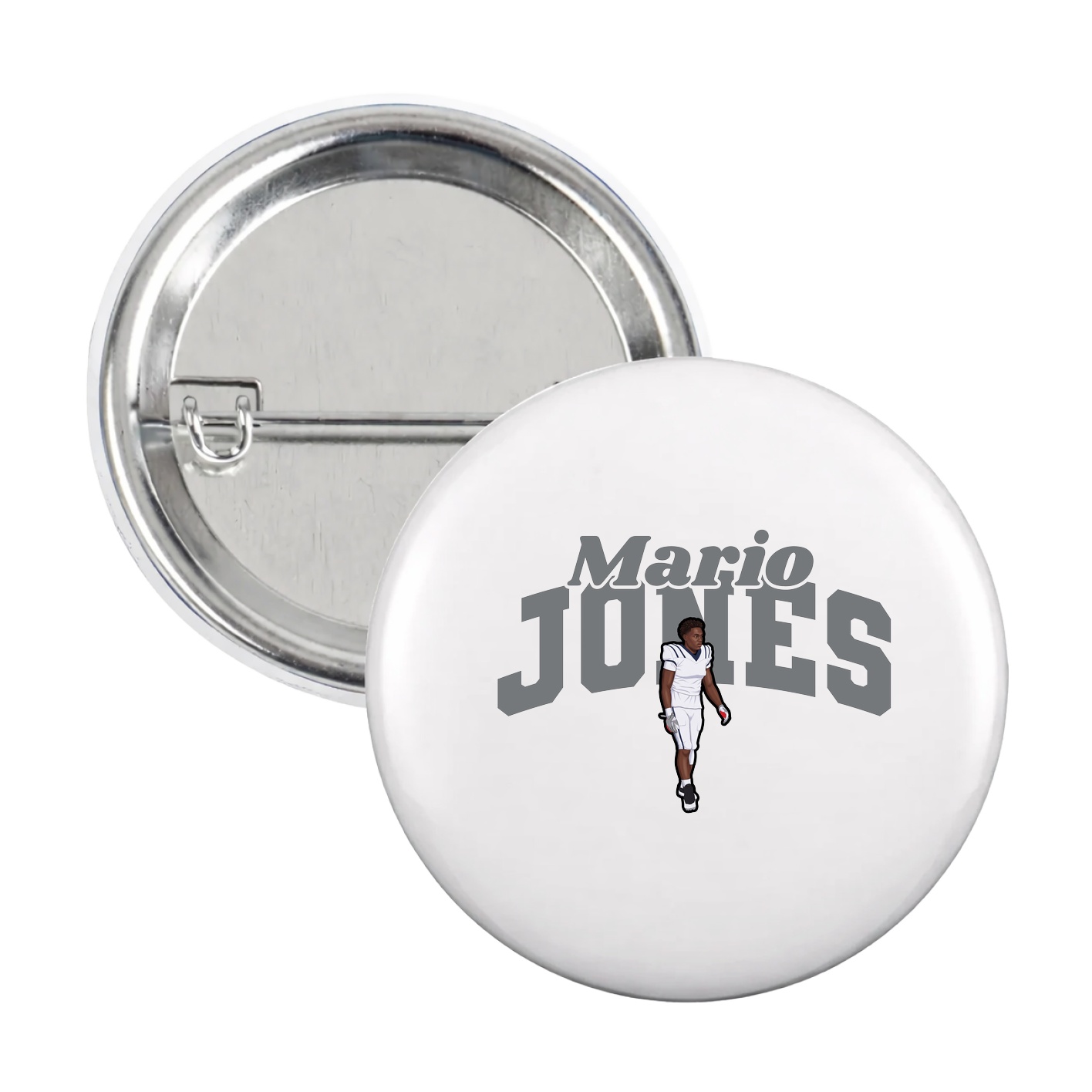 Game Day Button — Signature Arch in White