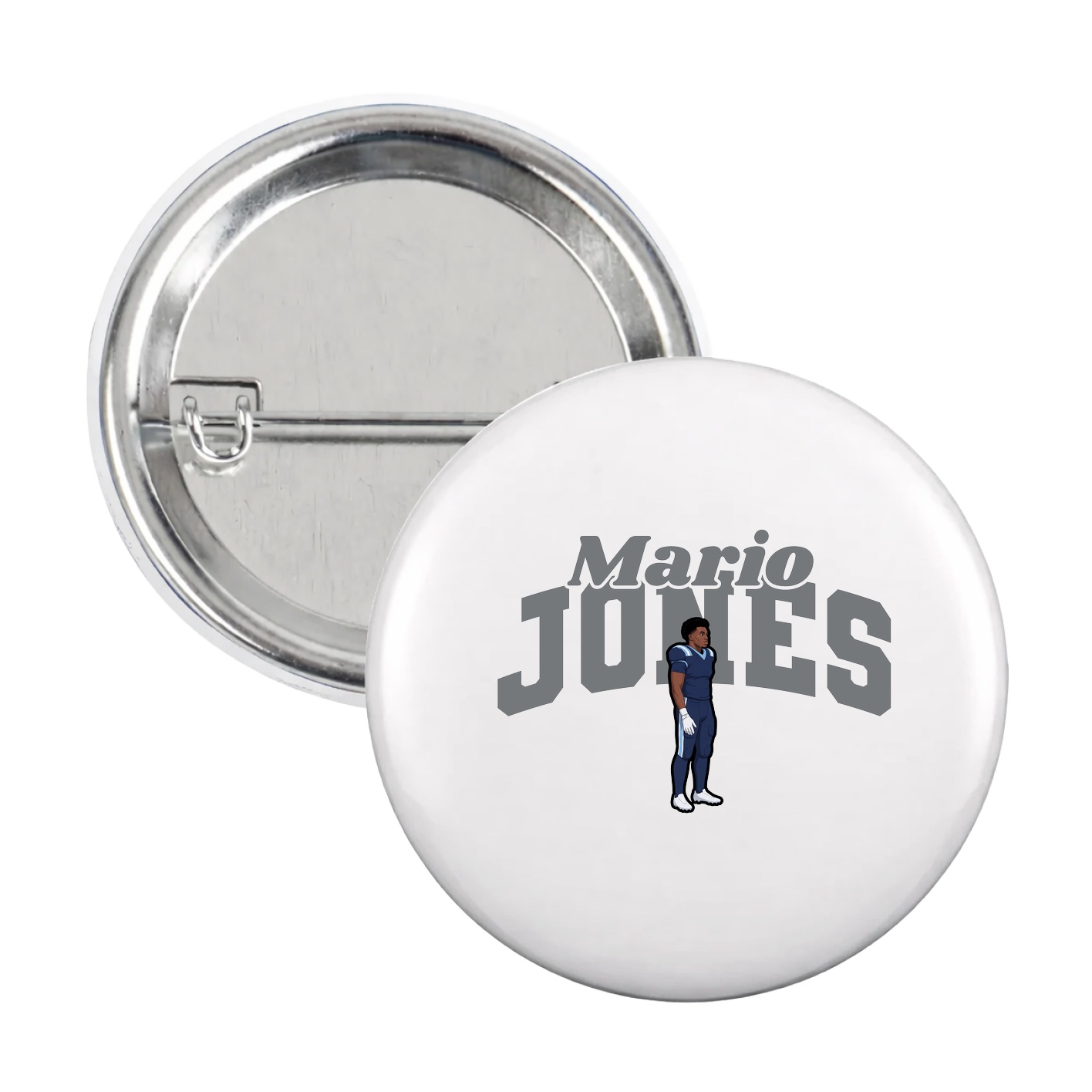 Game Day Button — Signature Arch in White