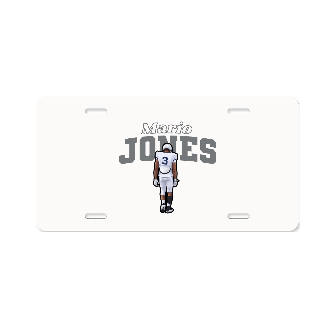 License Plate — Name Arch in Classic