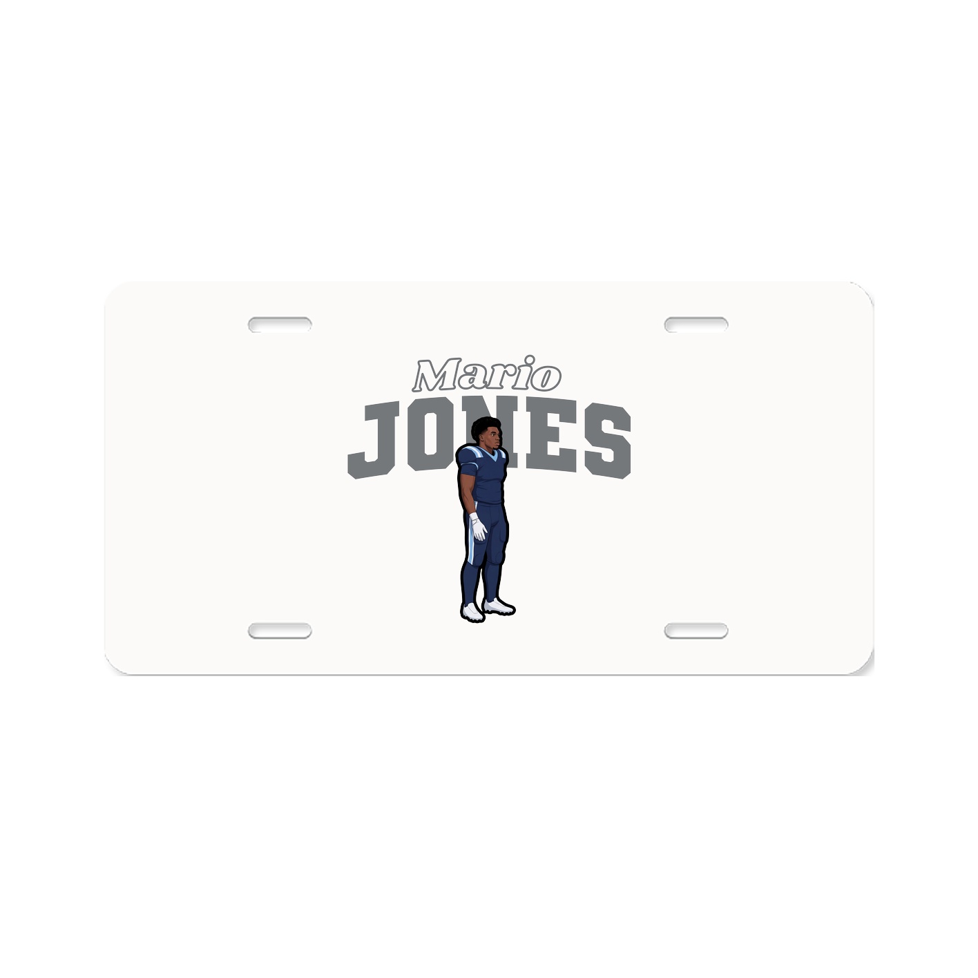 License Plate — Name Arch in Classic