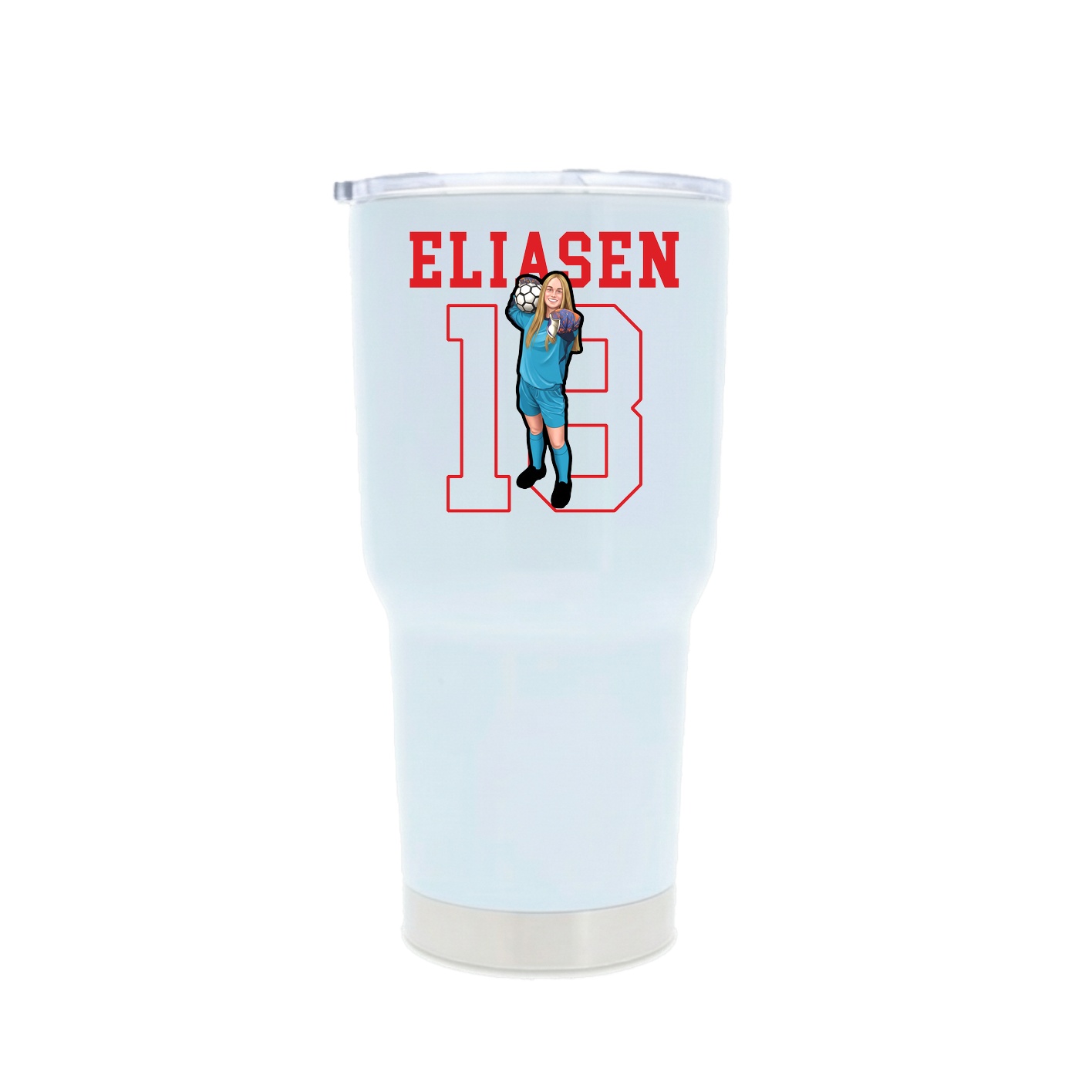 30oz Stainless Steel Tumbler — Shirsey in White