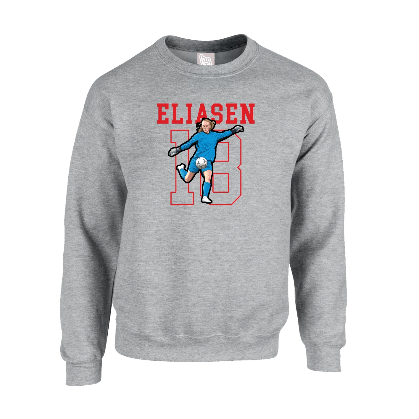 Fleece Crew — Shirsey in Grey