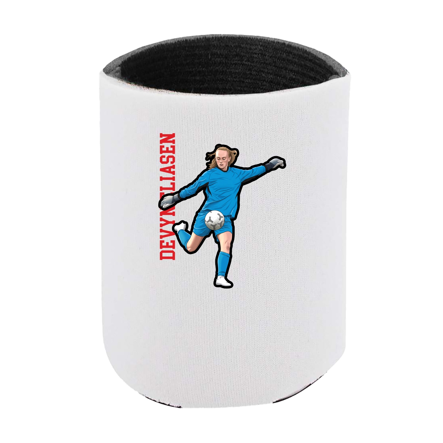 Can Holder — Name Vertical in White