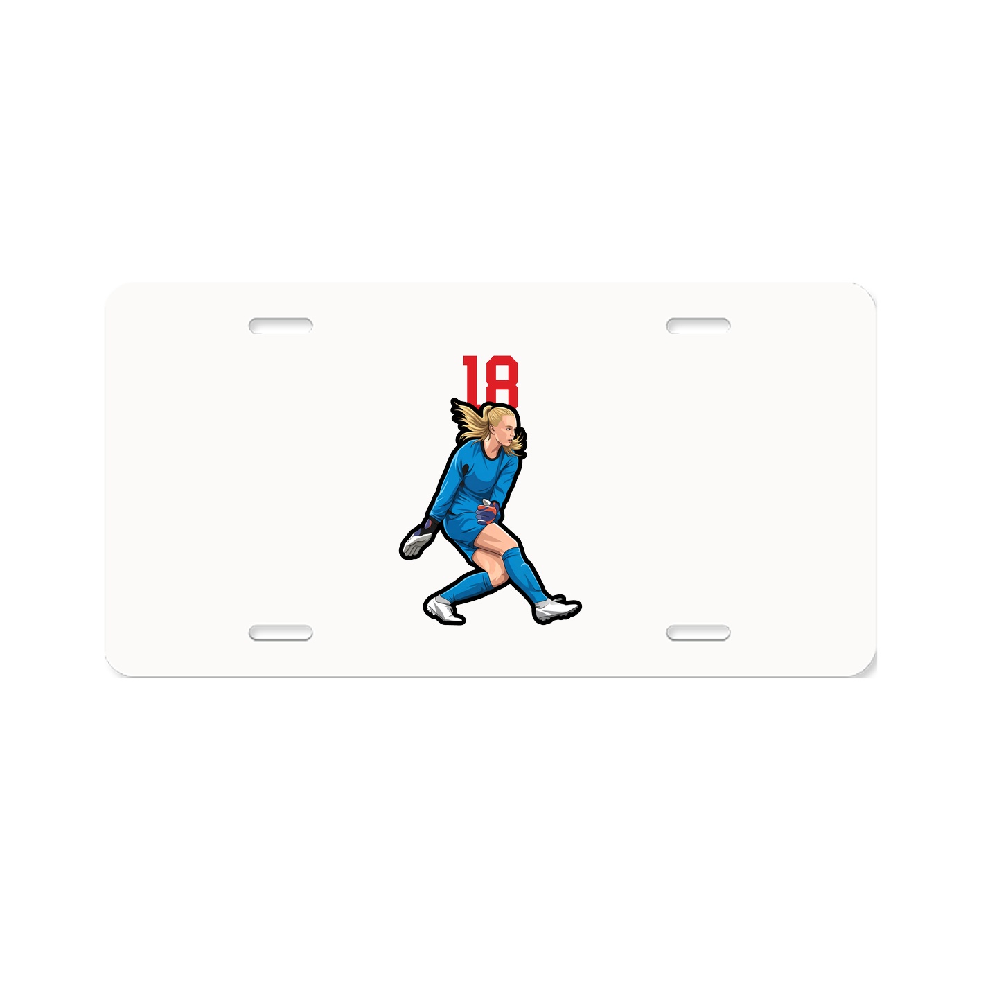 License Plate — Number Top in Classic