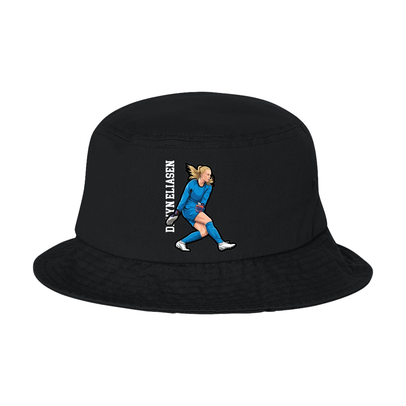 Bucket Cap — Name Vertical in Black