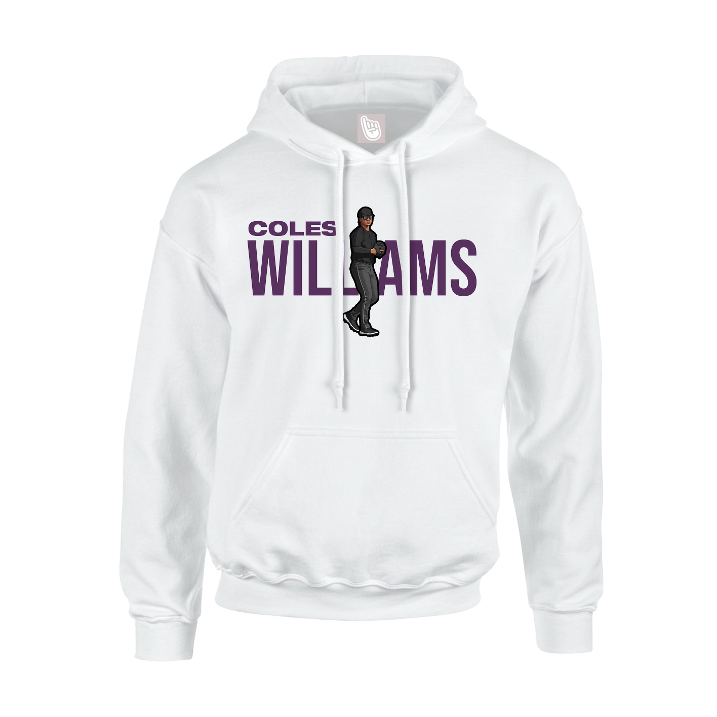 Youth Hoodie — Player Name in White