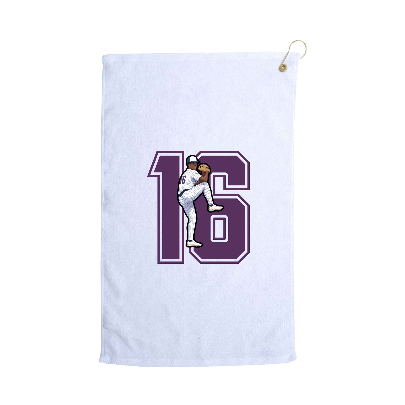 Golf Towel — Number in White
