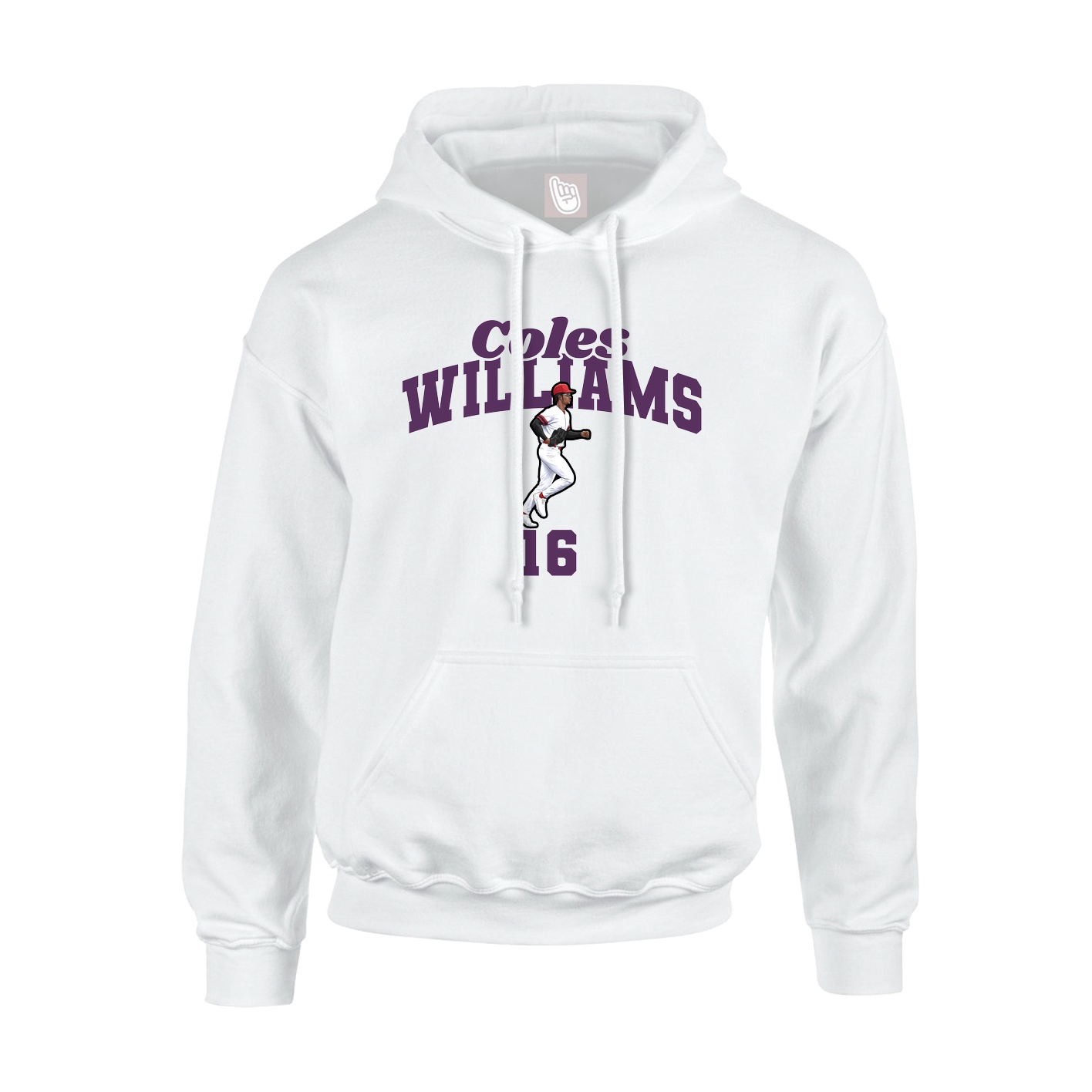 Youth Hoodie — Signature Arch in White