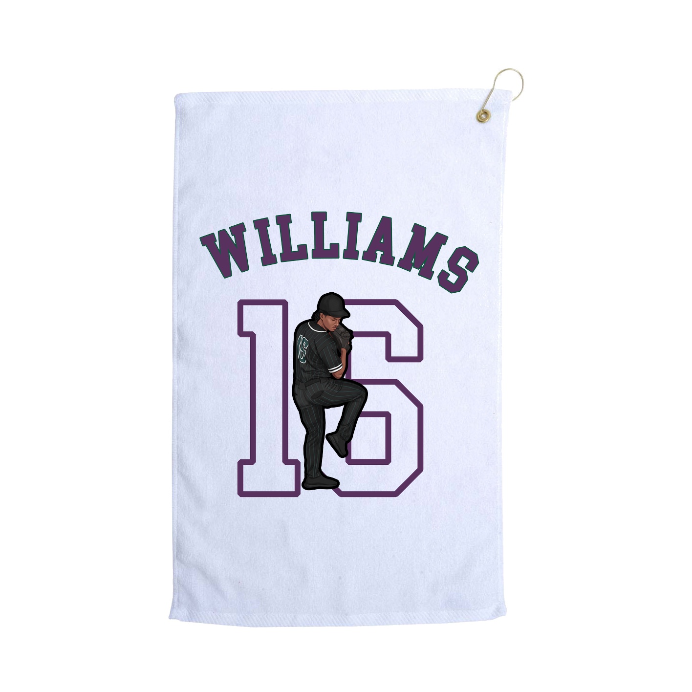 Golf Towel — Shirsey Arch in White