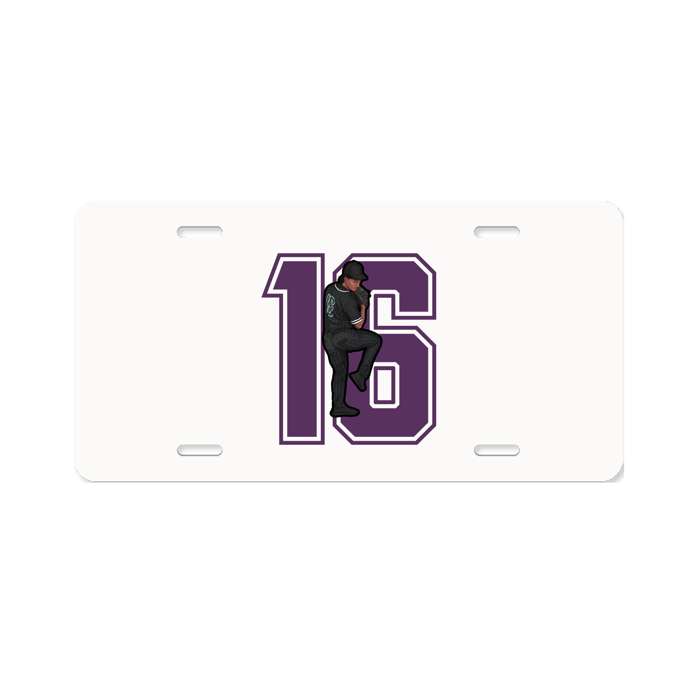 License Plate — Number in Classic