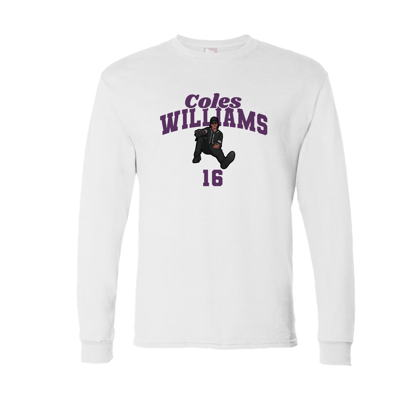 Long Sleeve Tee — Signature Arch in White