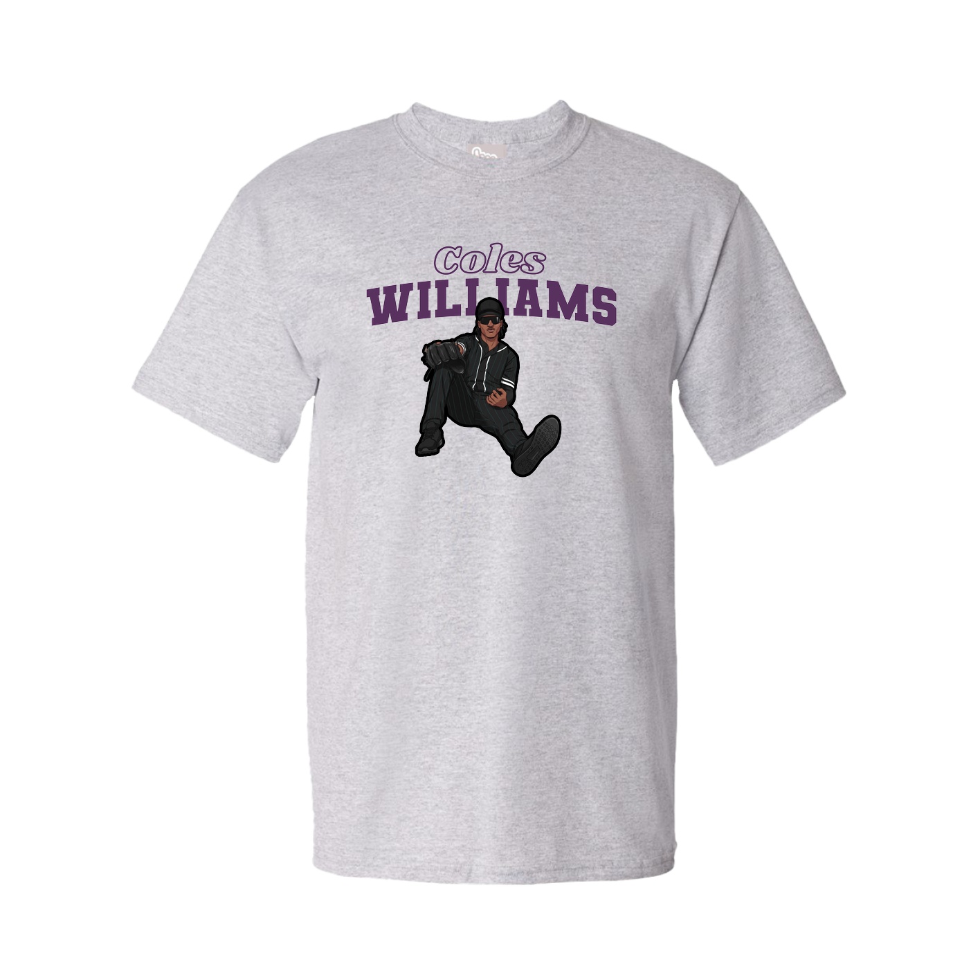 Youth Tee — Name Arch in Grey