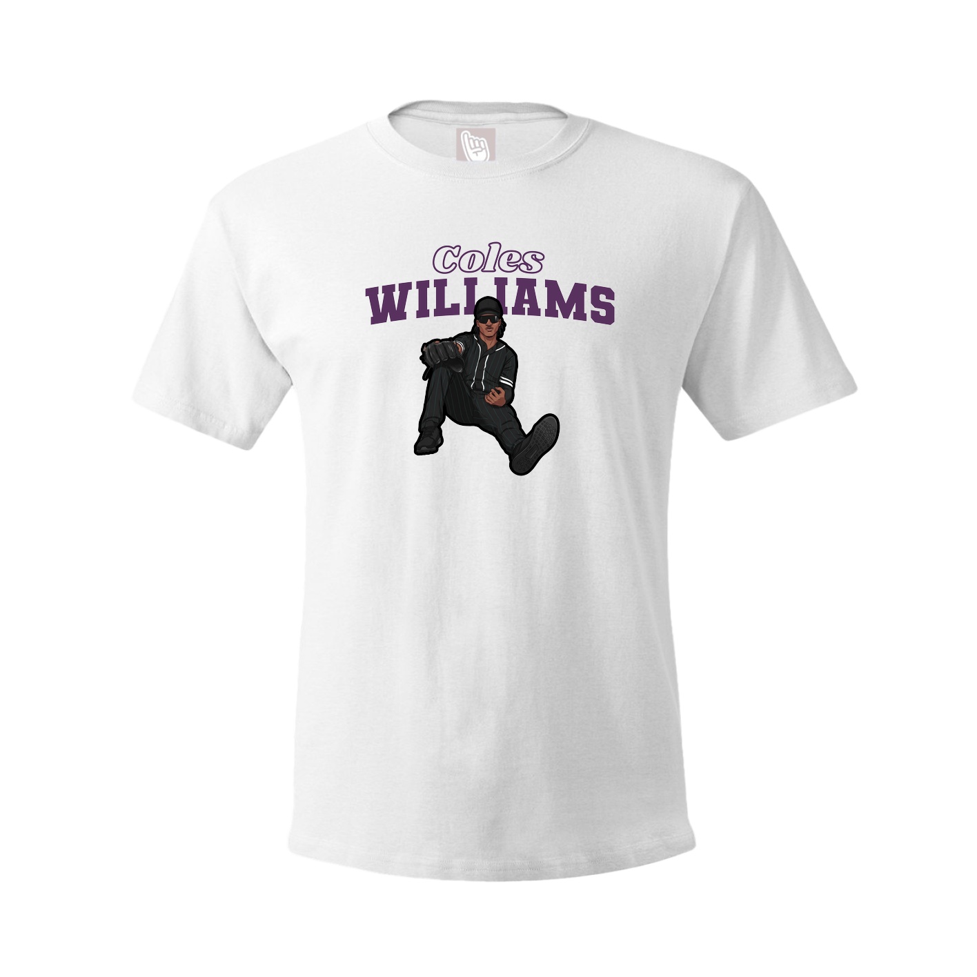 Youth Tee — Name Arch in White