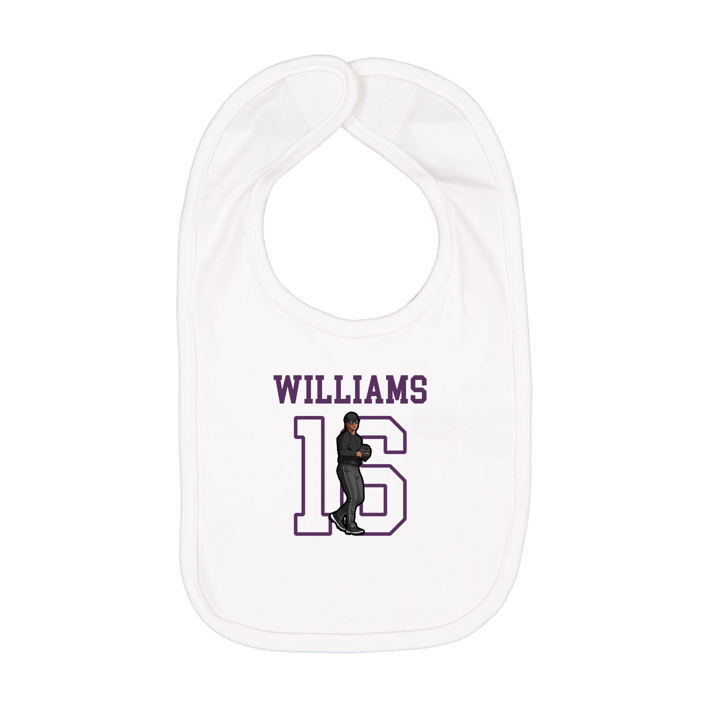 Infant Bib — Shirsey in White