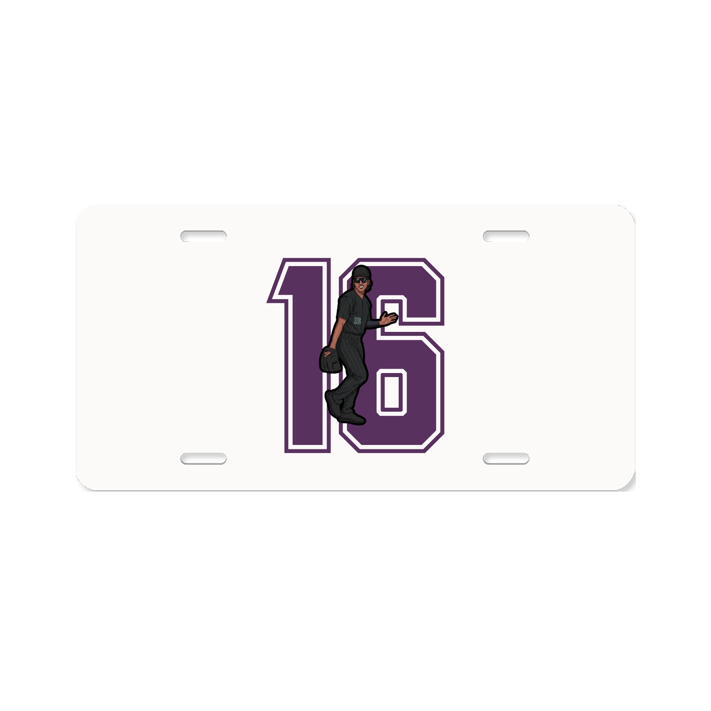 License Plate — Number in Classic