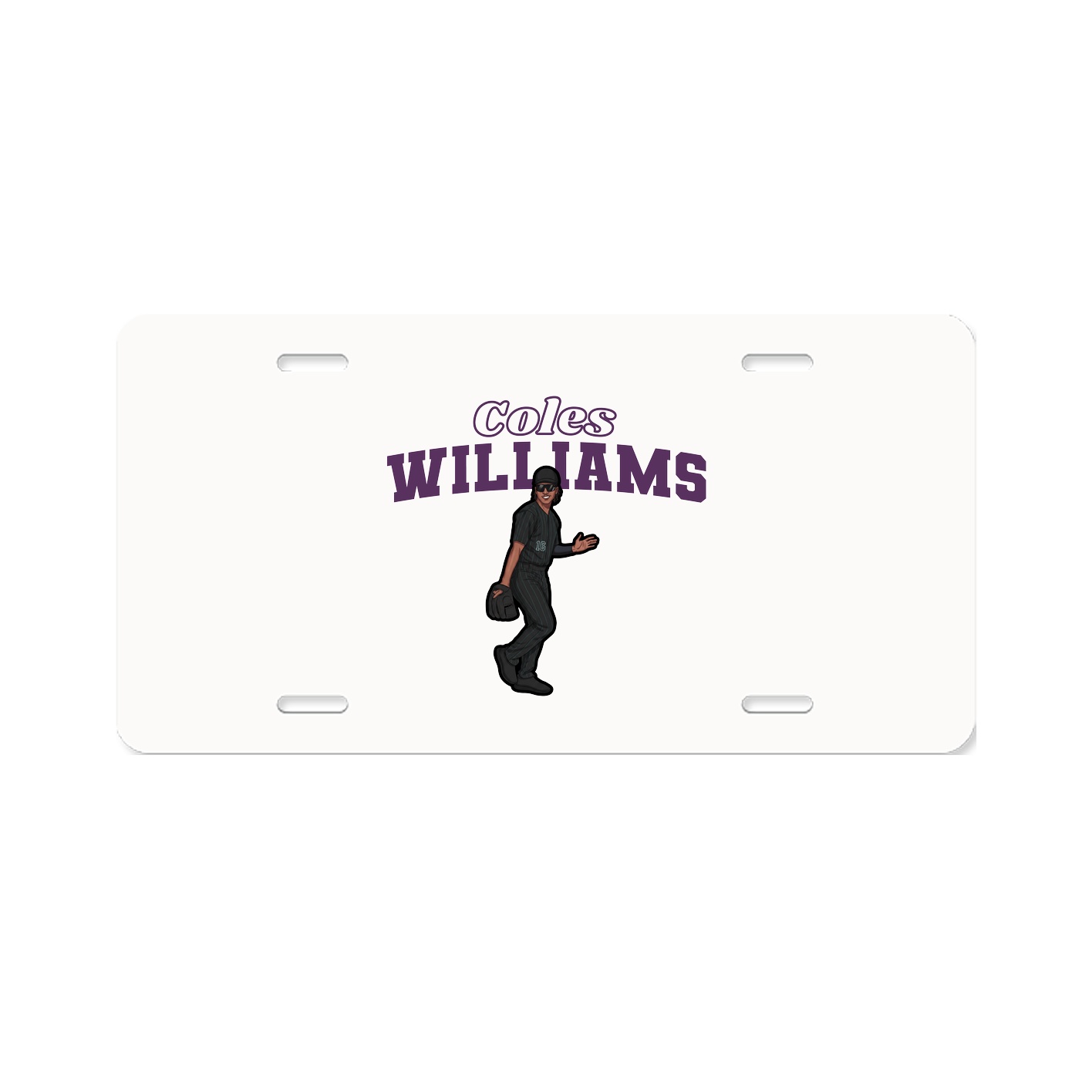 License Plate — Name Arch in Classic