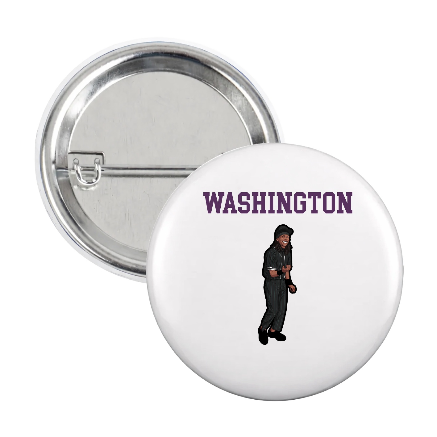 Game Day Button — Shirsey in White
